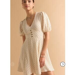 Dahlia Polka Dot Dress Ladies Size Small